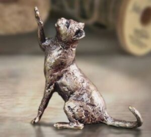 Cat Sitting Sculpture